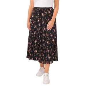 Vince camuto floral pleated skirt large
